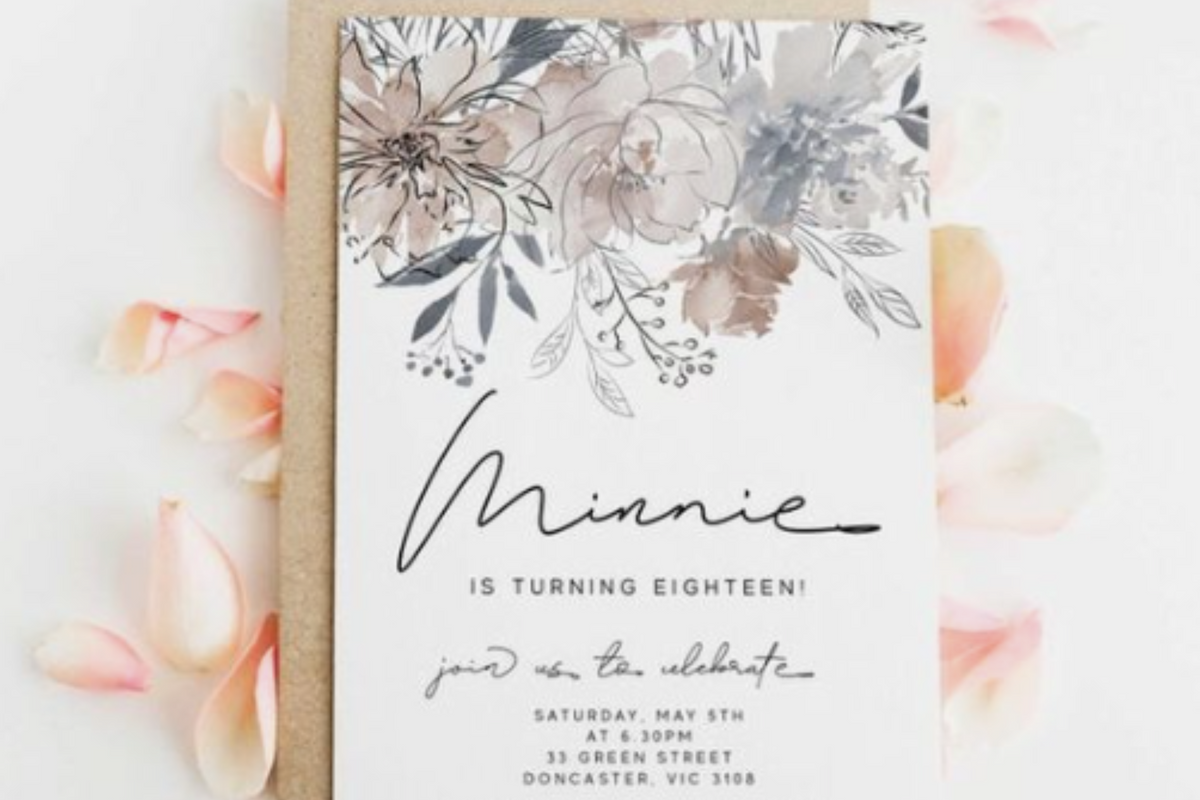 Debut Invitation Wording Ink Scribbler