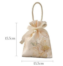 Load image into Gallery viewer, Peonies Drawstring with Pearl