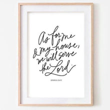 Load image into Gallery viewer, Joshua 24:15 Downloadable Print - ink scribbler