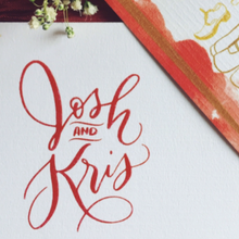 Load image into Gallery viewer, Wedding Logo - ink scribbler