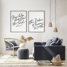 Load image into Gallery viewer, Psalm 121:2 Set of 2 Downloadable Print - ink scribbler