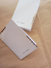 Load image into Gallery viewer, Vow Booklets