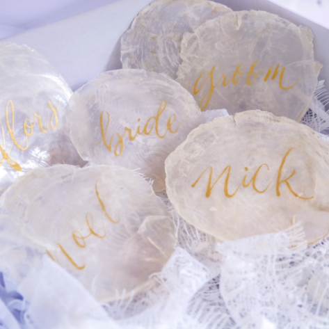 Calligraphy on Shells