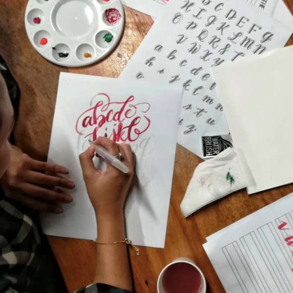 Brush Calligraphy Workshop with Google
