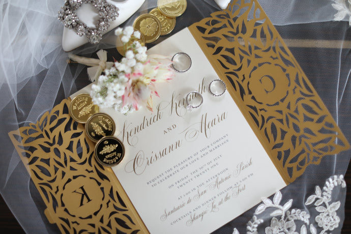 Royal Gold Wedding with Lasercut Jacket | Manila