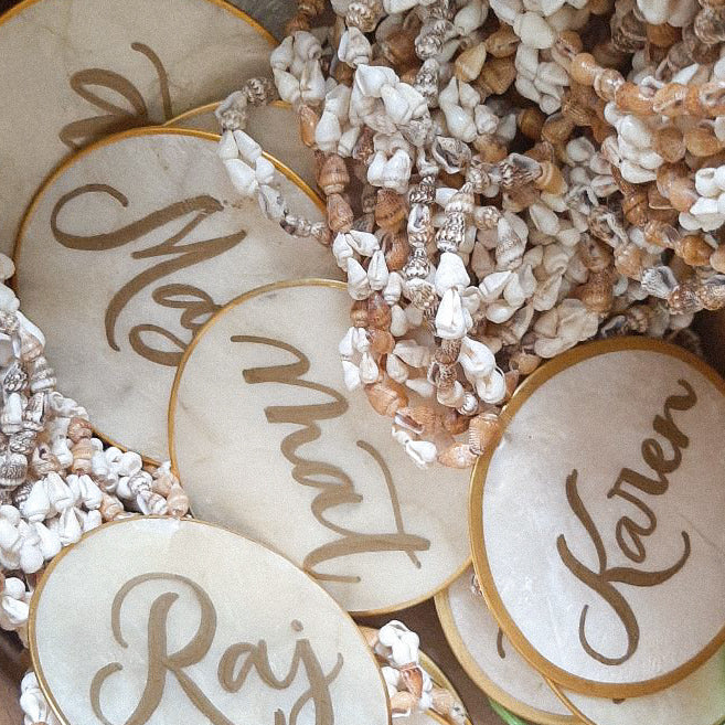 Capiz Lettering Capiz Necklaces – Ink Scribbler