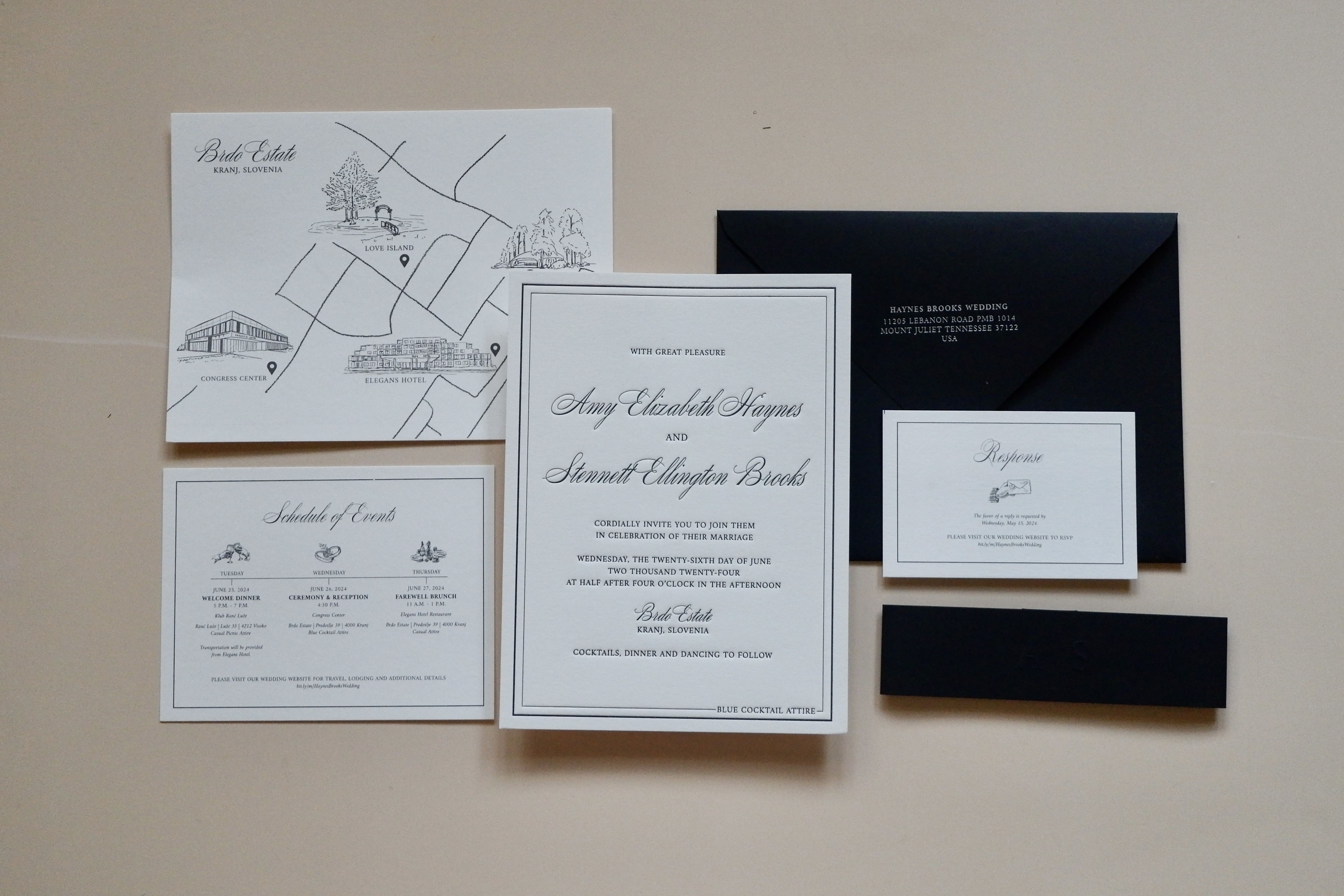 Absolue in Letterpress with Illustrated Map / Slovenia