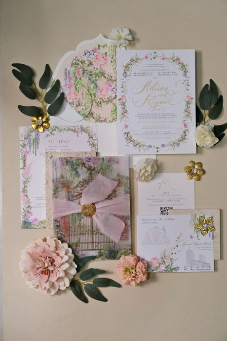 Watercolor Bespoke Wedding Invitation / Makati