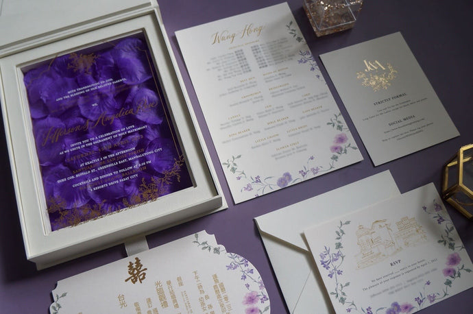 Purple Palazio Luxe Invitation Box / Manila