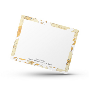 Yellow Floral Frame Notecards [A]