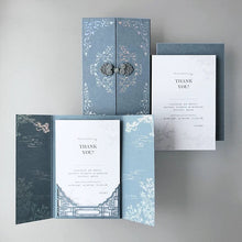 Load image into Gallery viewer, Oriental Gatefold - Lasercut Pocket with Holographic Foil
