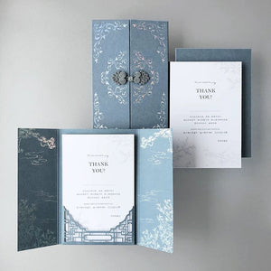 Oriental Gatefold - Lasercut Pocket with Holographic Foil