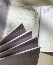 Load image into Gallery viewer, Oriental Gatefold - Lasercut Pocket with Holographic Foil
