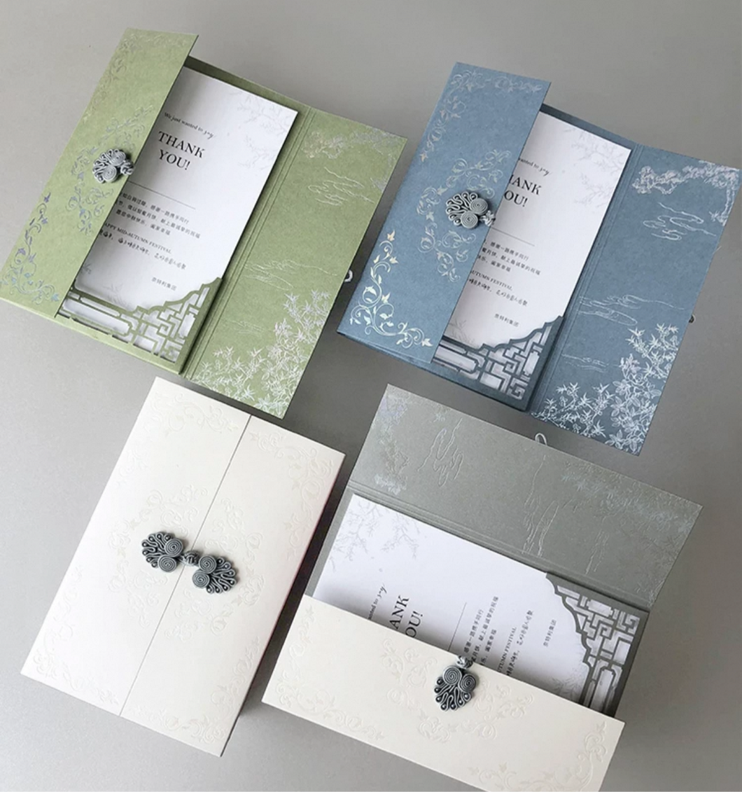 Oriental Gatefold - Lasercut Pocket with Holographic Foil