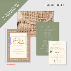 Solihiya Suite - With Lasercut Backing + Native Envelope