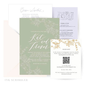 Secret Garden / Flat Print Invitation Suite