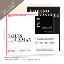 Load image into Gallery viewer, Bodoni Suite / Main Card Letterpress
