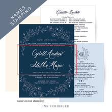 Load image into Gallery viewer, Botannia Suite / Foil Stampes Names
