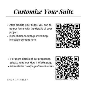 Rosa / Flat Print Invitation Suite