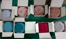 Load image into Gallery viewer, Velvet Ring Box - Triple Slot Octagon
