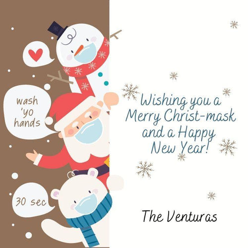 Merry Christmask Gift Tag - ink scribbler