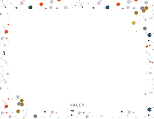 Confetti Party Dots Notecards - ink scribbler