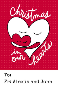 Christmas in our Hearts Gift Tag - ink scribbler