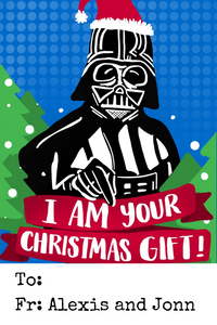 Darth Vader Gift Tag - ink scribbler