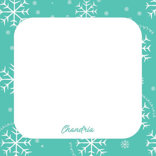 Snowflakes Gift Tag - ink scribbler