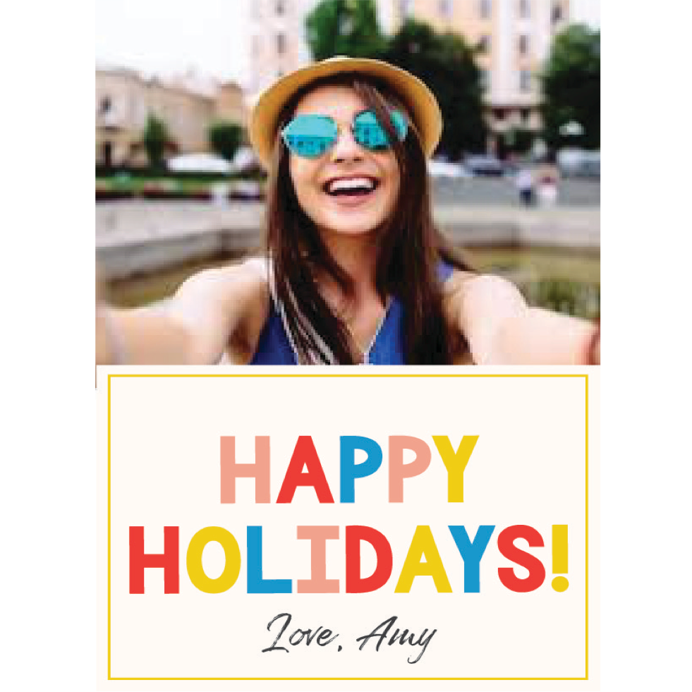 Holiday Photo Gift Tag - ink scribbler