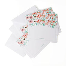 Load image into Gallery viewer, Peonies5 Notecards - ink scribbler
