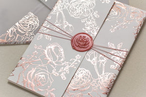 Rosa Wrap and Envelope - Rose Gold