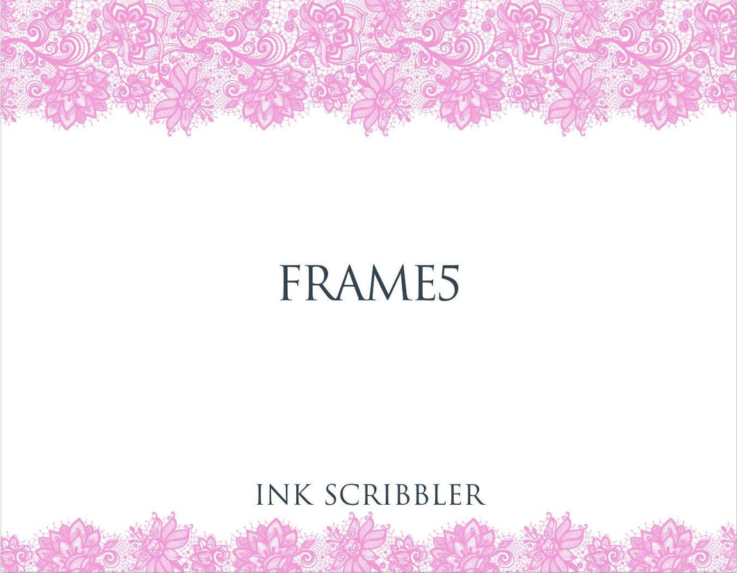 Frame5 Notecards - ink scribbler