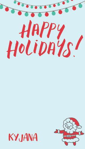 Happy Holidays Santa - ink scribbler