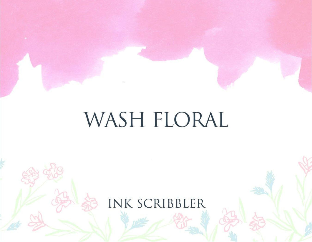Wash Floral Notecards - ink scribbler