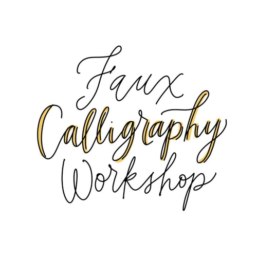 Faux Calligraphy Online Class - ink scribbler