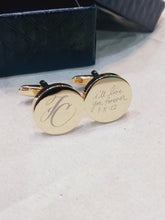 Load image into Gallery viewer, Engraved Cufflinks
