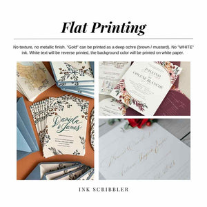Hanami / Flat Print Invitation Suite