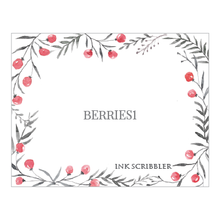 Load image into Gallery viewer, Berries1 Notecards - ink scribbler
