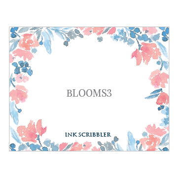 Blooms3 Notecards - ink scribbler