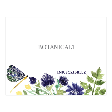 Botanical1 Notecards - ink scribbler
