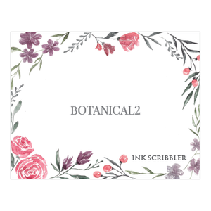 Botanical2 Notecards - ink scribbler