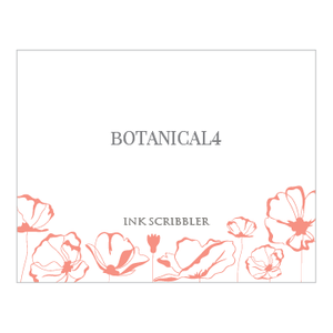 Botanical4 Notecards - ink scribbler