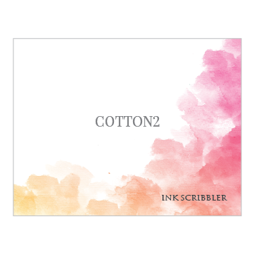 Cotton2 Notecards - ink scribbler
