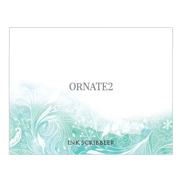 Ornate2 Notecards - ink scribbler